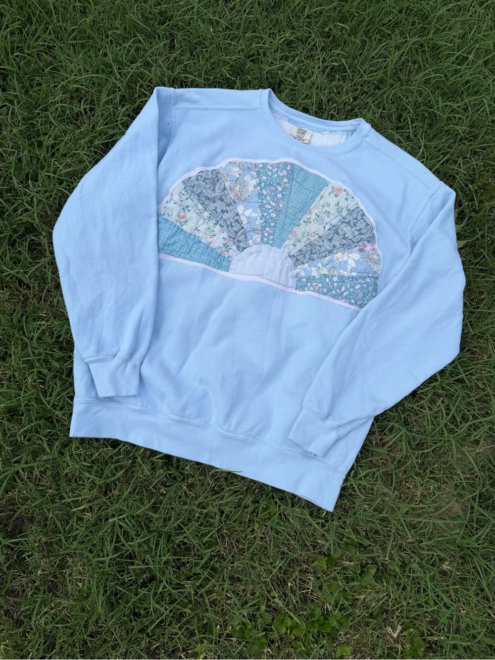 Upcycled crew neck